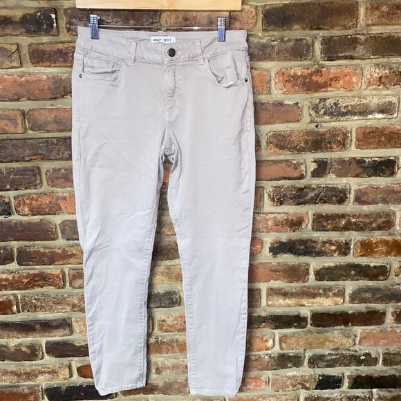 Warp + Wept SFO Skinny Sphinx Luxsculpt Taupe Denim Jeans Women's Size 28 - Picture 1 of 7